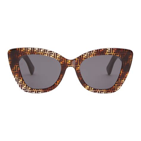 fendi havana cat sunglasses on face|fendi sunglasses catalogue.